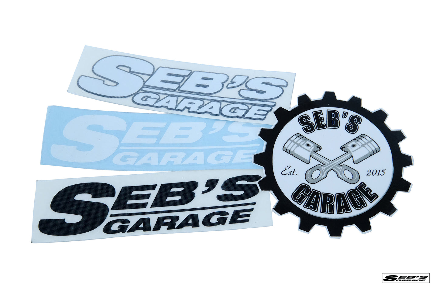 Seb's Garage Logo Stickers